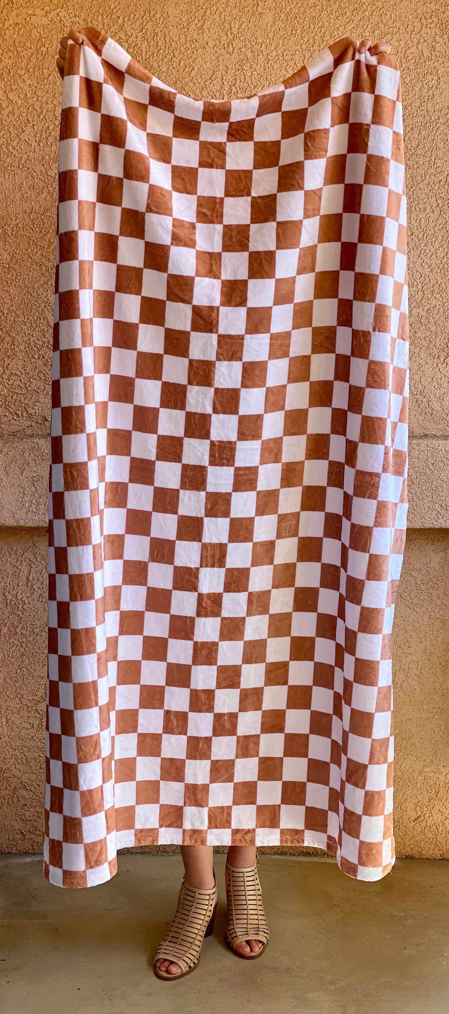 Velveteen Throw Blanket, Copper