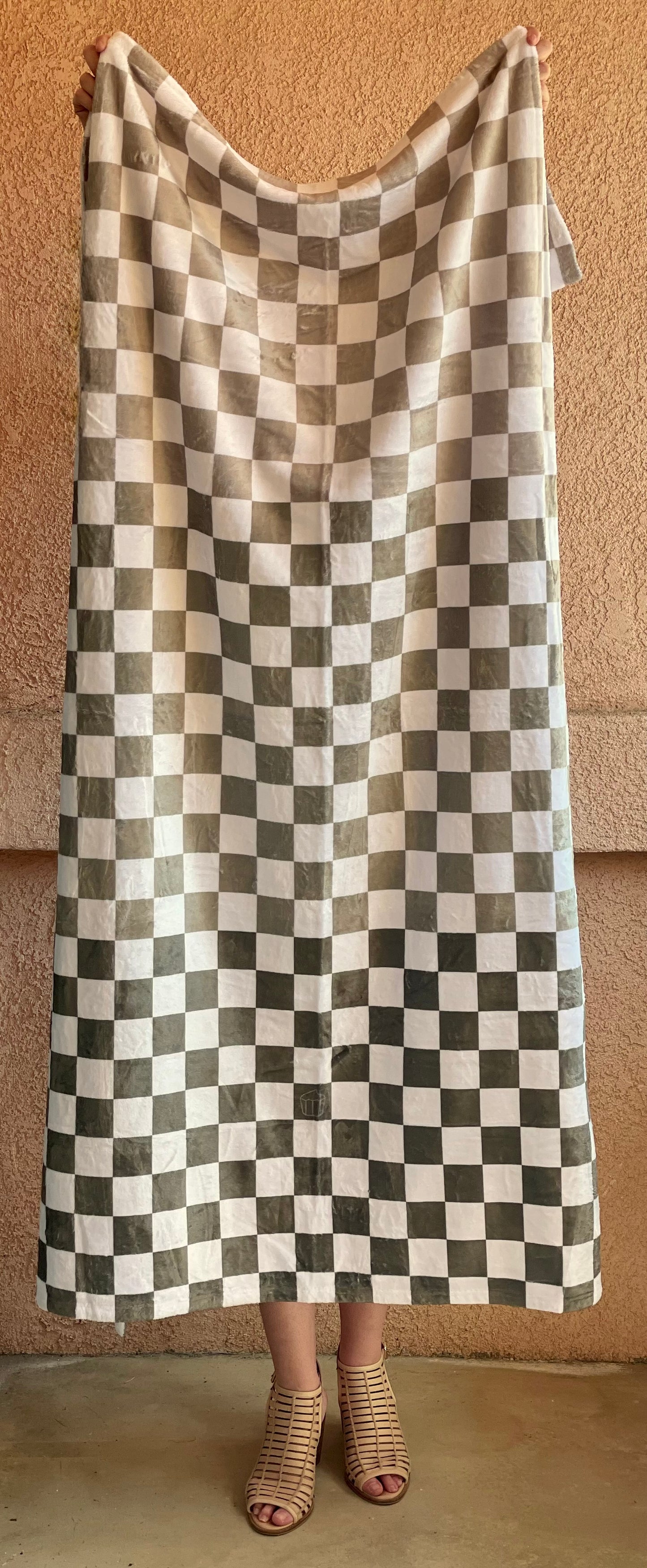 Velveteen Throw Blanket, Sage