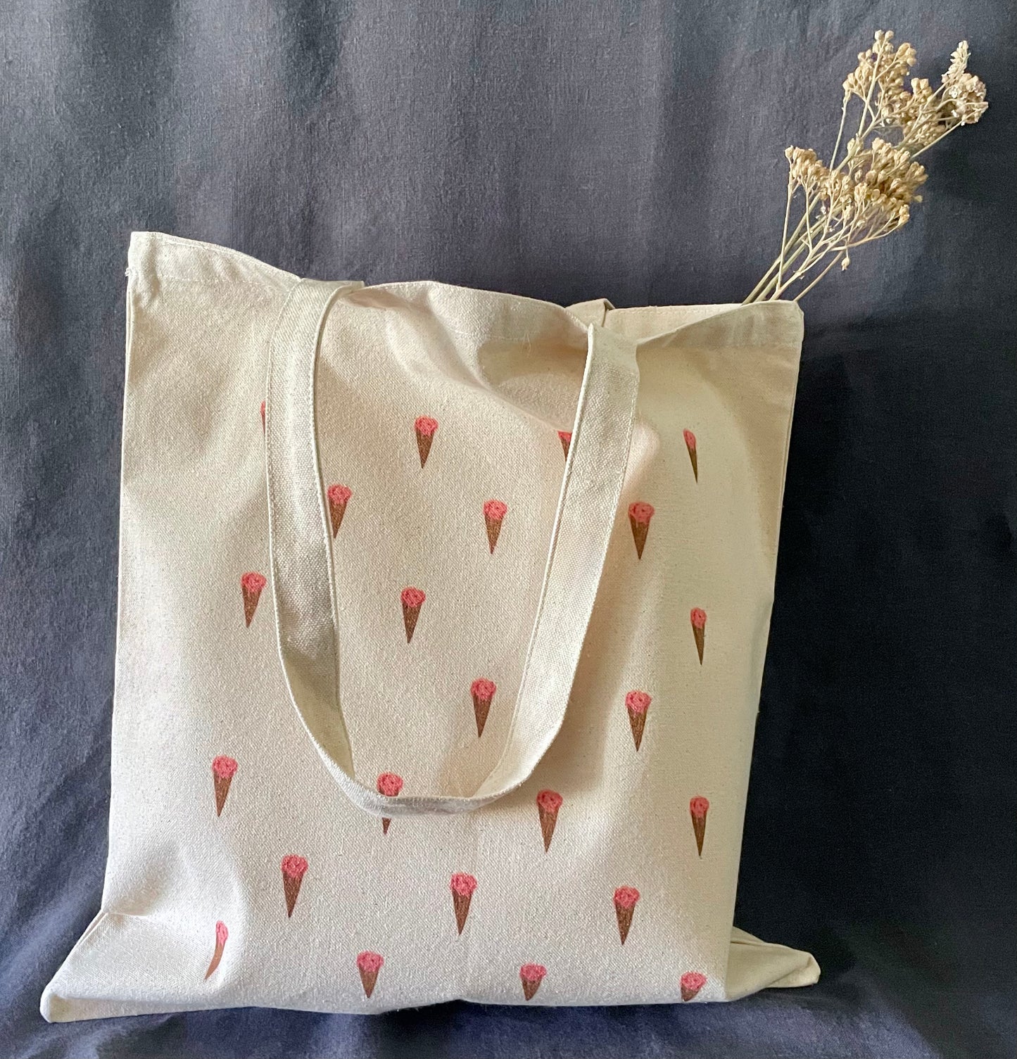 Ice Cream Canvas Tote Bag