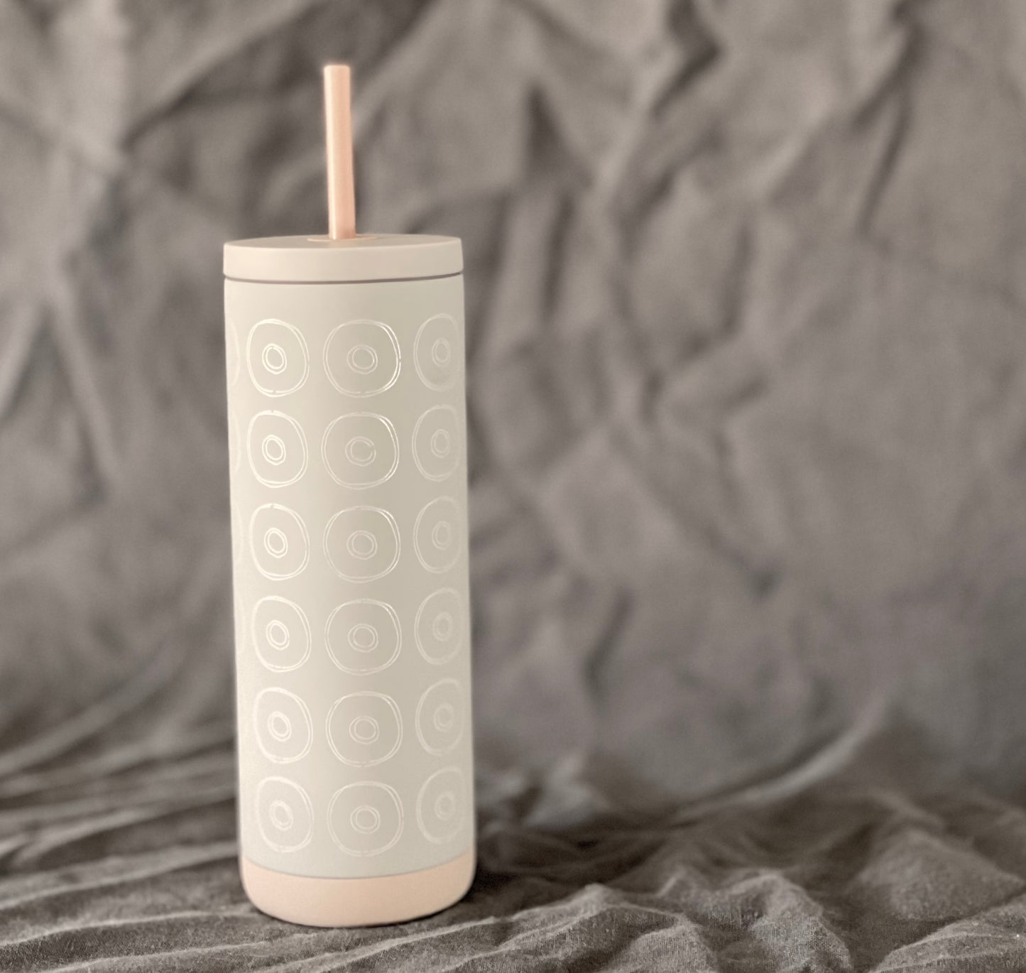 Doughnut Color-Block Sip Tumbler, Rosie Pink, 20oz