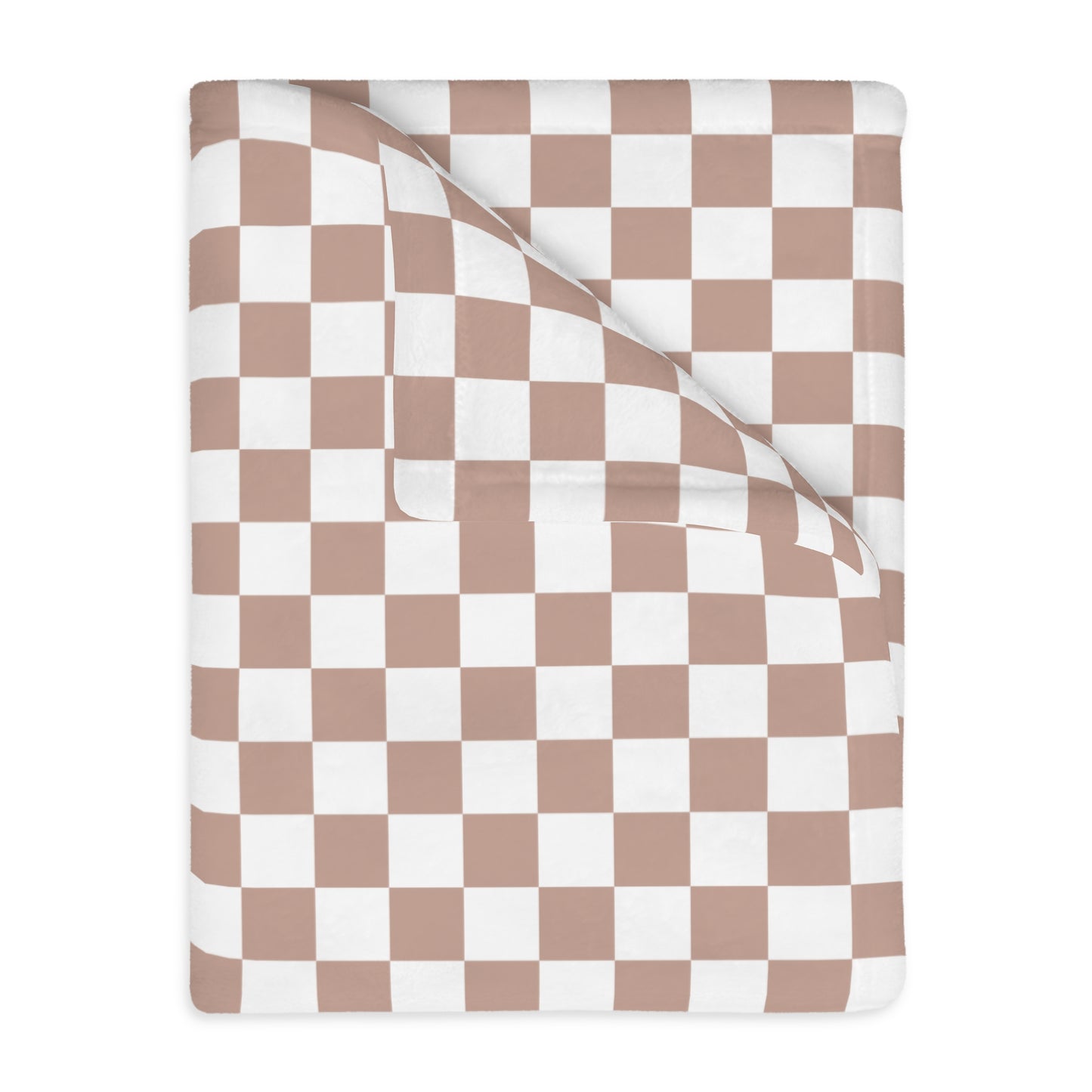 Velveteen Throw Blanket, Mauve Rose