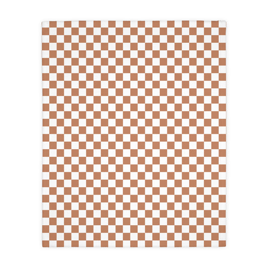 Velveteen Throw Blanket, Copper