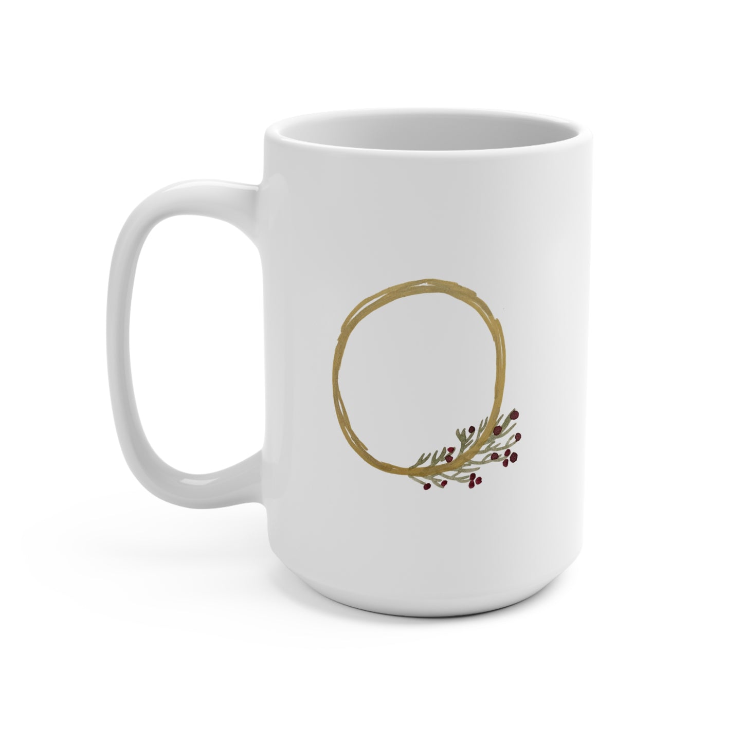 Christmas Wreath Ceramic Mug