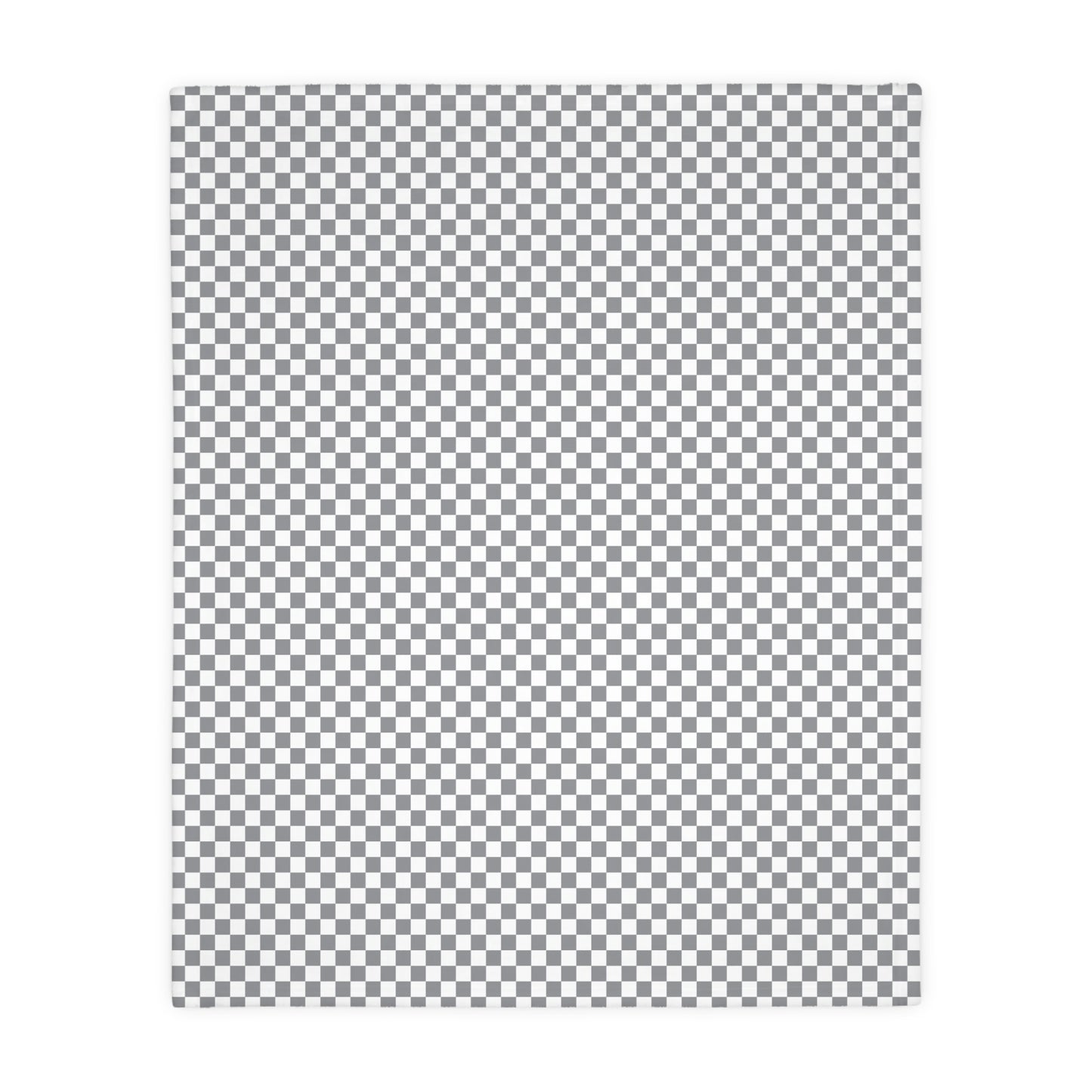 Velveteen Throw Blanket, Light Grey